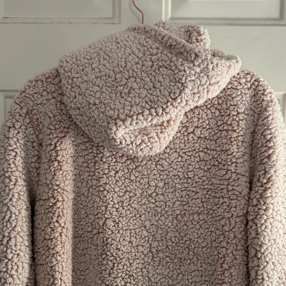 Cozy Pink Sherpa Hoodie - Picture 5 of 9